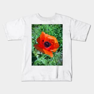 Big poppy flower Kids T-Shirt